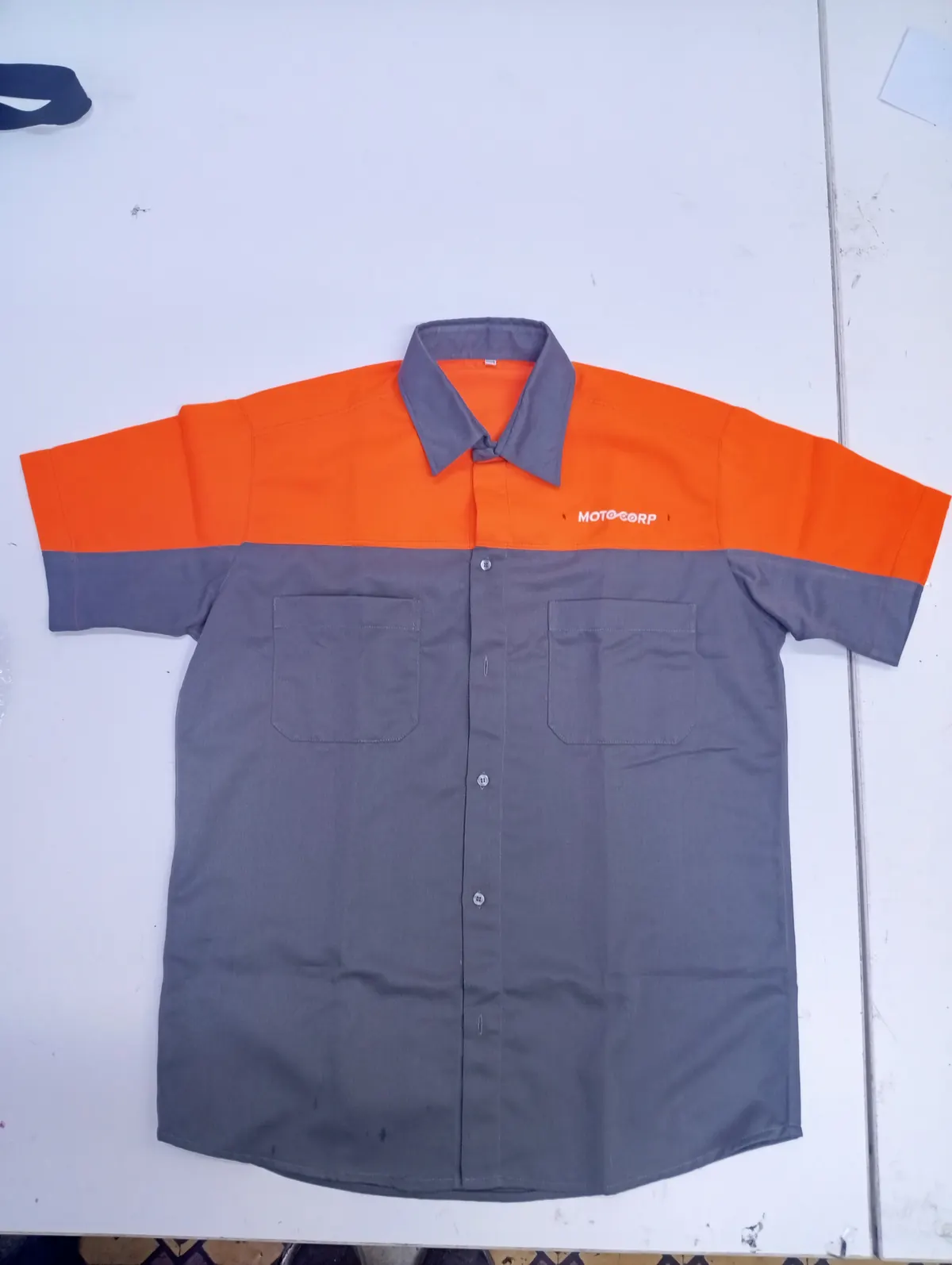 Camisa de trabajo bicolor para personal de planta